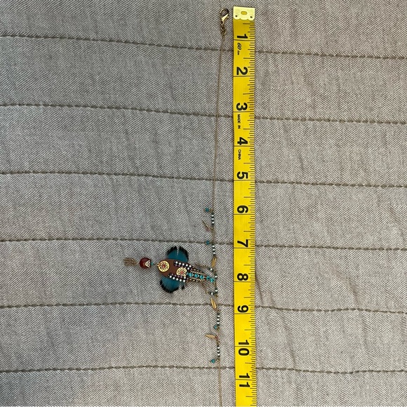 NIB satellite Paris feather necklace - Picture 14 of 16